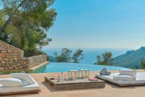 Villa de luxe vue mer à vendre Roca llisa Ibiza